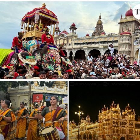 ವೈಭವದ ಜಂಬೂಸವಾರಿ! ಆಕರ್ಷಕ ಪಂಜಿನ ಕವಾಯತು; ದಸರೆಗೆ ವರ್ಣರಂಜಿತ ತೆರೆ!
