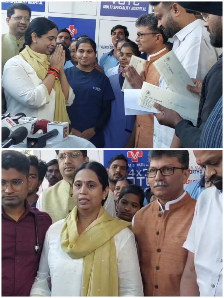 ಲಕ್ಷ್ಮೀ ಹೆಬ್ಬಾಳಕರ್  ಇಂದು ಡಿಸ್ಚಾರ್ಜ್; ವೈದ್ಯರಿಗೆ ಸಚಿವೆ ಕೃತಜ್ಞತೆ!